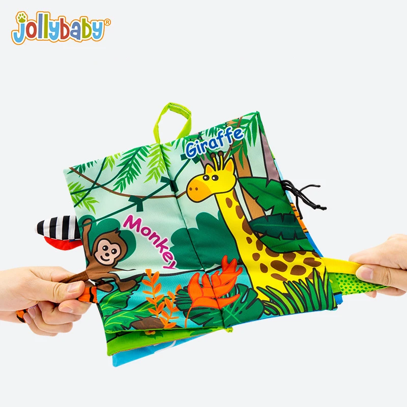Мягкие детские книги 3D с животными и хвостом|Чтение| |