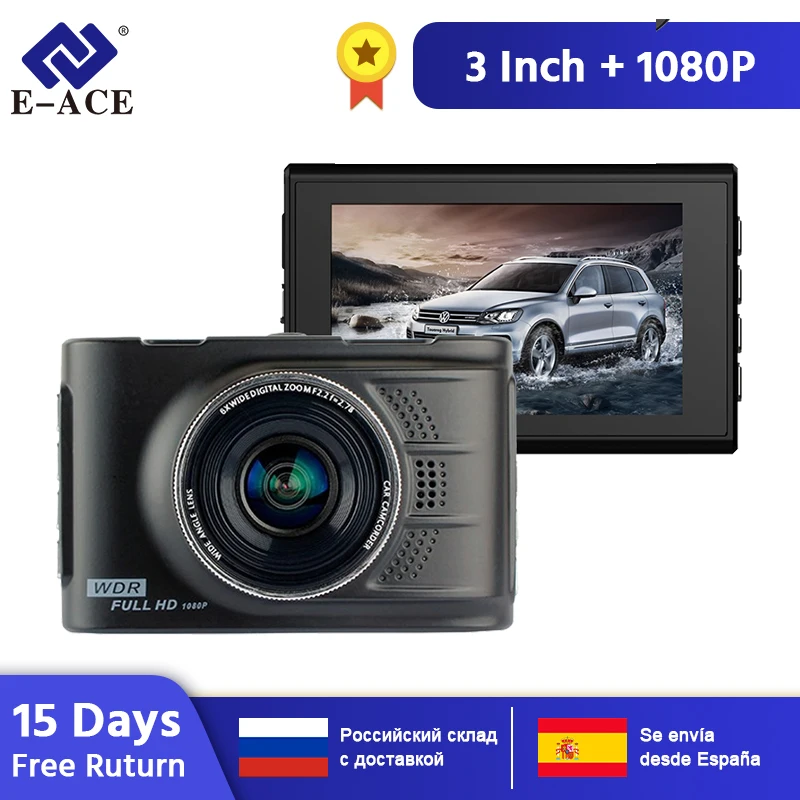 E-ACE Новатэк Чип Мини Автомобильный Видеорегистратор Full HD 1080 P Цифровой Видеорегистратор Даш Видеокамера Регистратор Ночного Видения