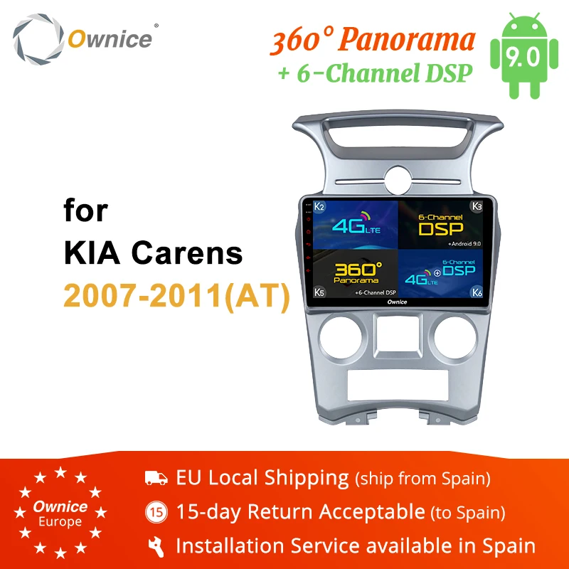 Ownice K3 K5 K6 Octa Core Android9.0 автомобильный DVD стерео радио gps плеер для Kia Carens 2007 2008 2009 2010 2011 4G DSP 360 панорама