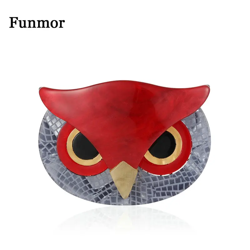 FUNMOR акриловые большие глаза совы лицо многоцветные ручной работы твердая птичка