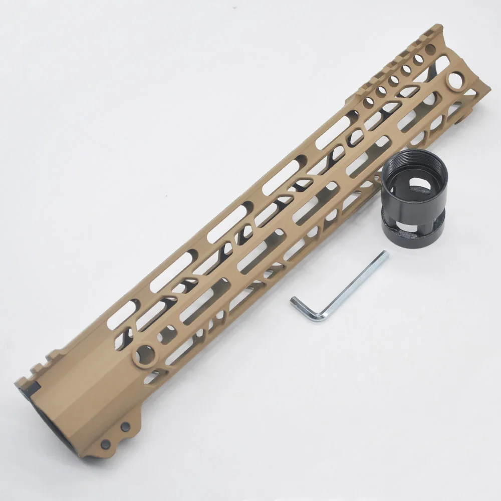 Aplus 12 ''дюймовый M-lok зажимной стиль Handguard Rail Free Float Mount system алюминиевый Ultraligh дизайн Fit. 223/5. 56 Tan печатных
