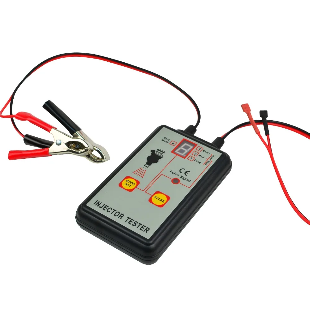 

Automotive Fuel Injector Tester, 12V 4 Pulse Modes, Handheld Car Vehicle Fuel Pressure System Diagnostic Scan Testing Tool Gauge