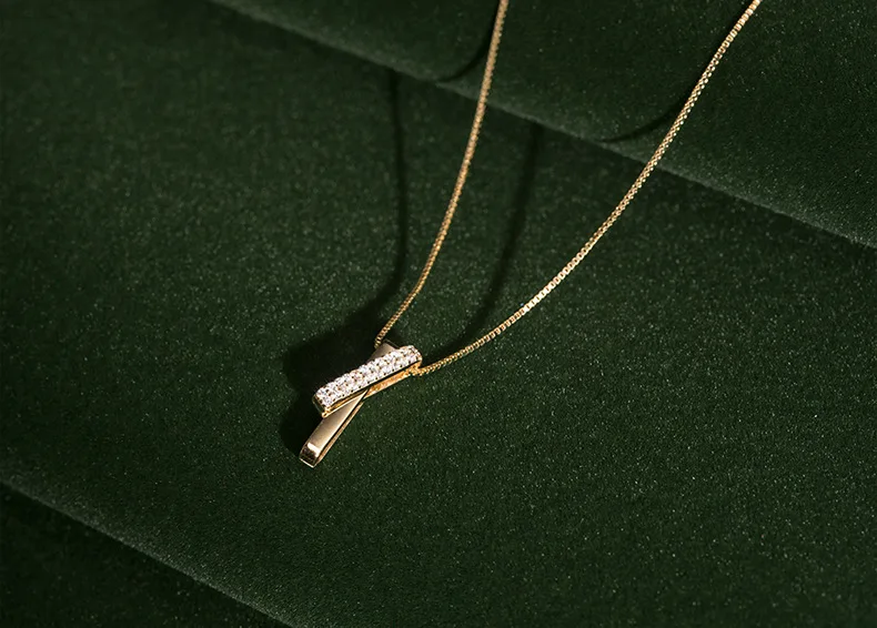 

Letter X Pendant Gold Necklace 2021 New Simple Minimalist Chain Necklace For Women Luxury Design Korea European Fashion Jewelry