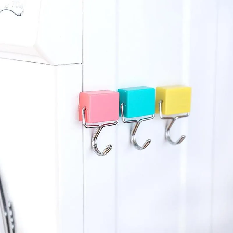 Cute Fridge Magnets Sticker Microwave Without Trace Magnet Wall Holder Hanging Storage Decor Holder Storage Home Key W8T2
