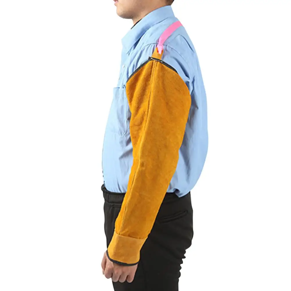 Heat Resistant Welding Arm Sleeves Button Closure Safety Work Spark Protection Guard Dropshipping |