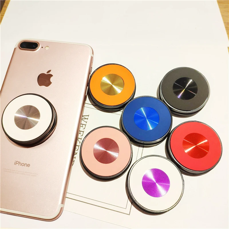 Красочные гальванических мобильный телефон держатель круглого дизайна ленивый