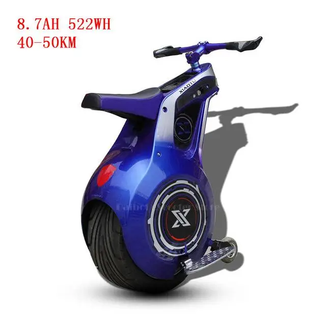 Blue 45-50KM 19 дюймов взрослый Электрический мотоцикл 800 Вт 60 в одно колесо портативный Электрический баланс скутер с приложением сиденья - Цвет: Blue 45-50KM