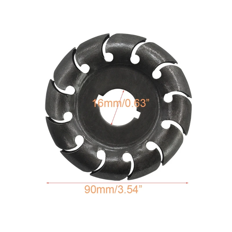 

12 Teeth 90mm Multifunctional High Hardness Wood Carving Disc Angle Grinder Woodworking Tool Accessories