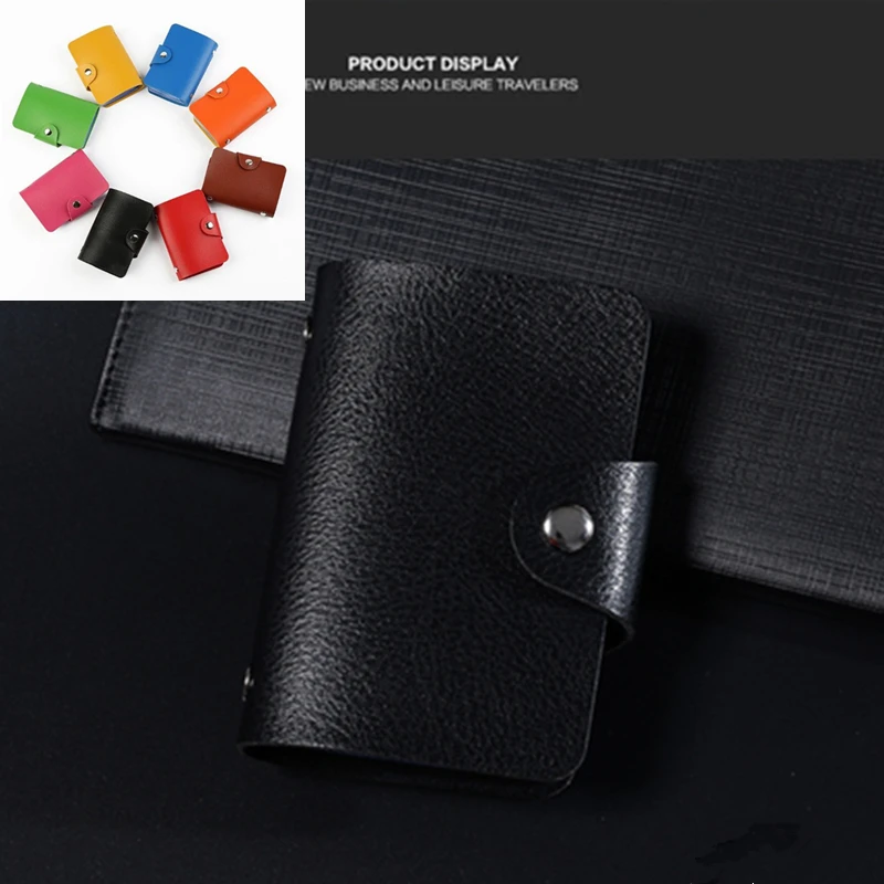 2Pcs/Lot Car PU Leather 24 Bits Storage Card Case Business Holder Credit Passport Wallet ID Bags | Автомобили и мотоциклы