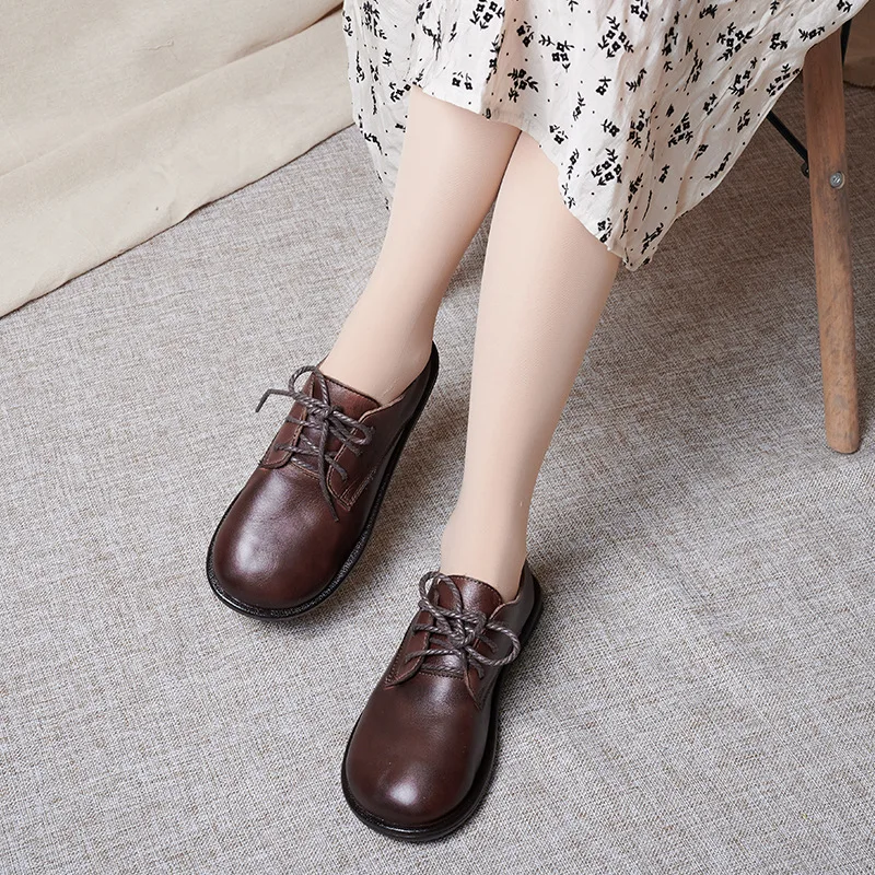 Careaymade-Genuine Leather women's shoes single shoes new flat loafers casual and comfortable little leather Ladies shoes