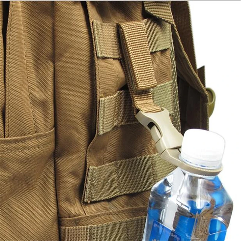 

Outdoor Military Webbing Buckle Hook Water Bottle Holder Clip Climb Carabiner Belt Backpack Hanger Camp Buckle Hooks