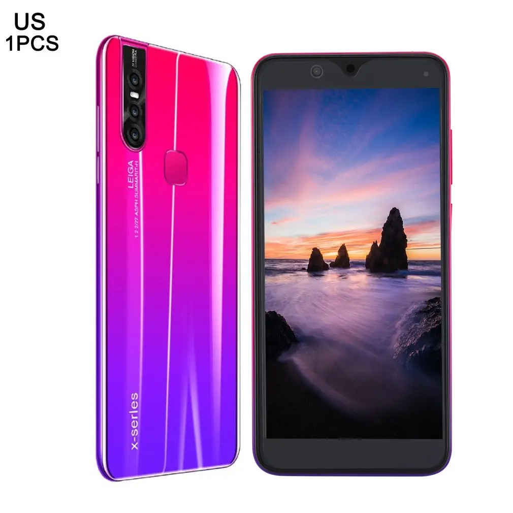 X27 Plus смартфон с 5,5-дюймовым дисплеем, восьмиядерным процессором, ОЗУ 8 Гб, ПЗУ 16 мМп, Android 5,8, 8,0 МБ/4 ГБ