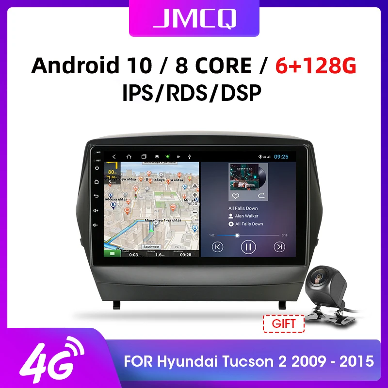 Мультимедийная магнитола JMCQ для Hyundai стерео система на Android с 9 &quotэкраном GPS Wi Fi DSP