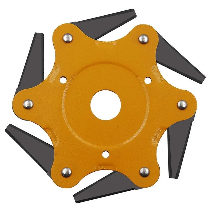 6 зубцов лезвие для кустореза триммер травы головка садовый металлические лезвия