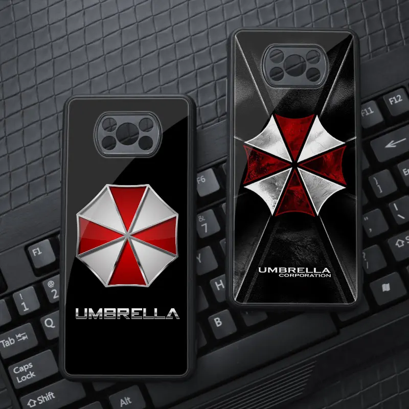 camera protection umbrella corporation biohazard phone cases for xiaomi poco f3 m3 x3 nfc f2 pro back covers men anti fall black free global shipping