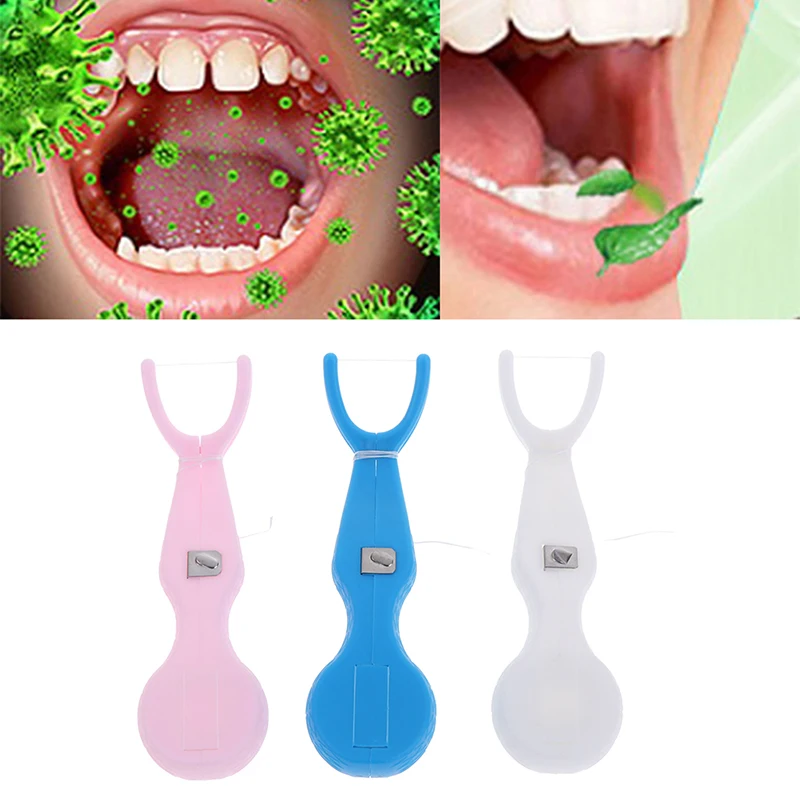 

30m Dental Flosser Teeth Clean Wax Mint Flavored Dental Floss Stick Cleaning Pick Teeth Tool Oral Care Cleaner