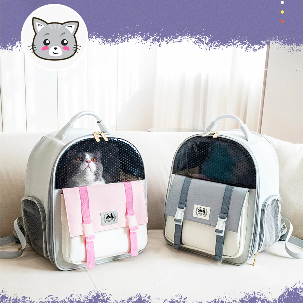 

New Cat Carrier Bags Breathable Holes Foldable Pet Travel Carrier Backpack For Cats And Small Dogs Bag Pet Handbag