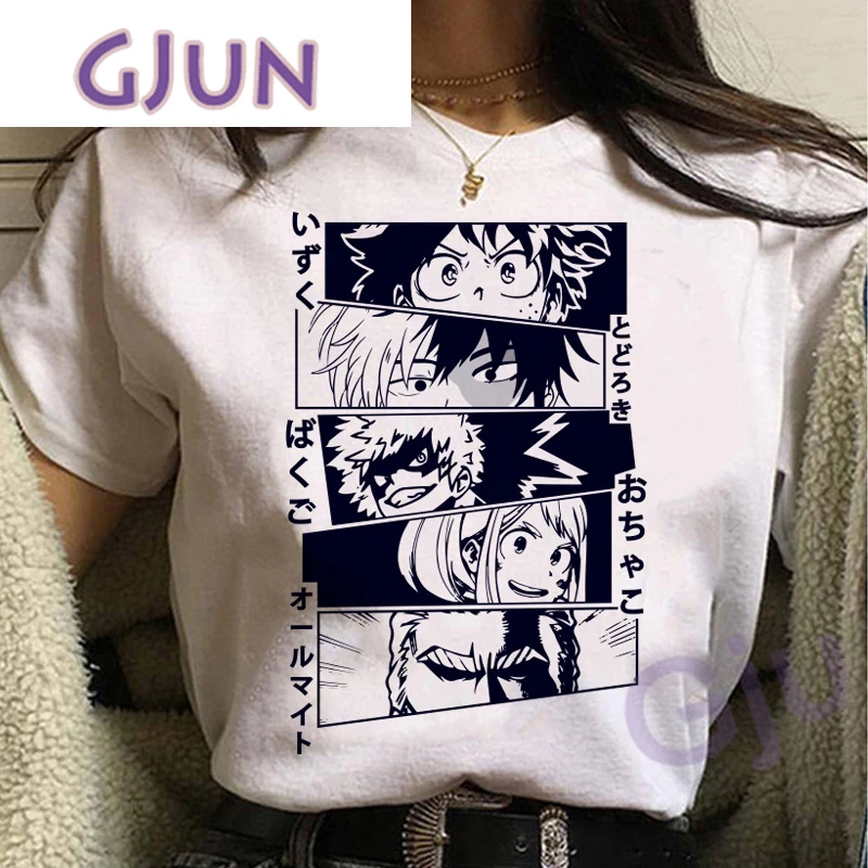 

My Hero Academia T Shirt Women Kawaii Cartoon Himiko Toga Graphic Tees Funny Anime Boku No Hero Academia T-shirt Unisex Female