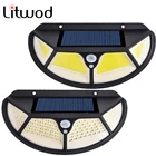 Солнечный PIR сенсор уличный свет наружный светодиодный настенный светильник 3 режима движения SMD2835 102 встроенный аккумулятор Солнечный свет водонепроницаемый IP65