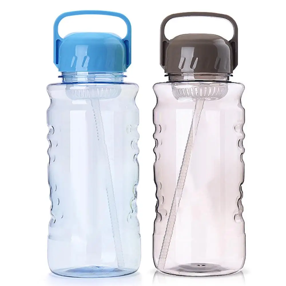 Portable Water Bottle With Straw Gym Drink BPA-Free Sport High-Capacity 1500/2000ML Kettle For Hiking Travel Cycling | Дом и сад