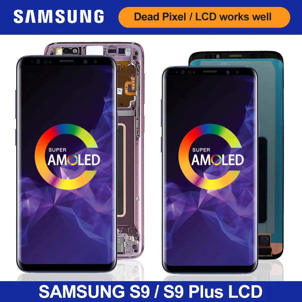 Оригинальный сменный сенсорный ЖК экран AMOLED для Samsung Galaxy S9 + дигитайзер G960 Plus G965