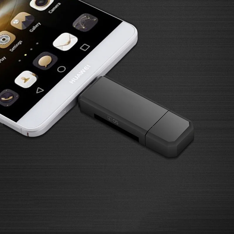 2 в 1 USB устройство для чтения карт памяти Micro OTG к 0 адаптер SD/Micro SD TF кардридер Android