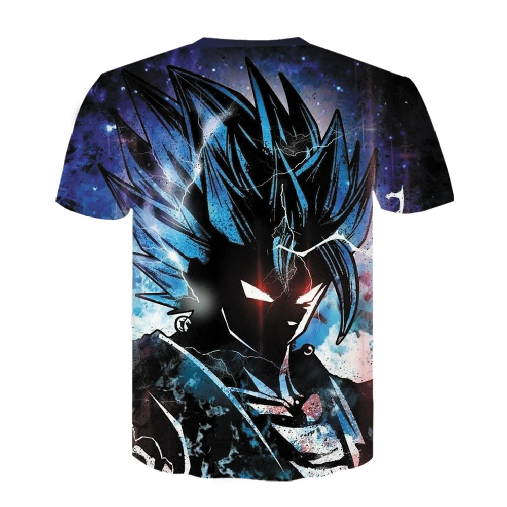 DEWIN Du Dragon Ball футболка с круглым вырезом и 3D принтом, уличная одежда, мужская футболка с коротким рукавом, Аниме футболки, косплей топы размера плюс