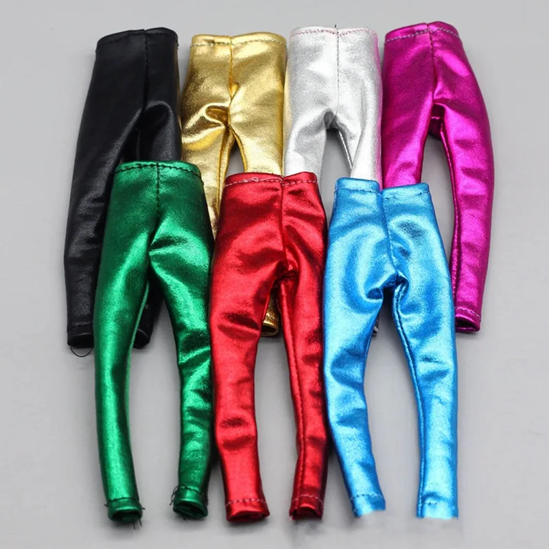 1 шт. эластичная яркая Цвет кожаные штаны на резинке для 29 см кукольная одежда