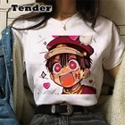 Женская футболка с японским аниме Ханако Кун, летняя футболка с коротким рукавом и принтом туалета в стиле Харадзюку, женская готическая футболка