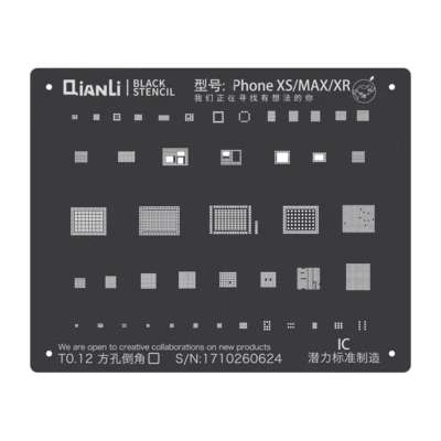 Трафарет BGA 3D черный стальной для iPhone 5s 6 6P 6SP 7 7p 8 xs max модуль базовой полосы связи