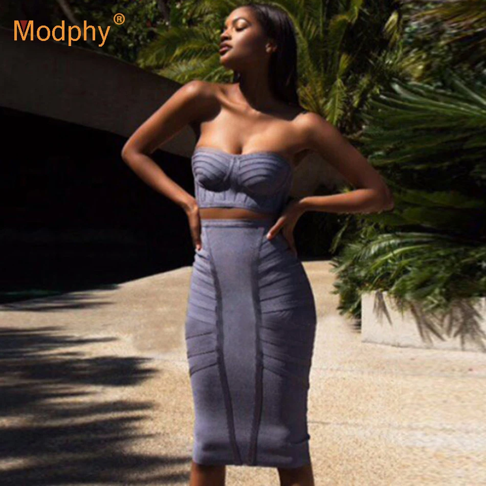 2020 летнее модное Бандажное платье сексуальное женское серое черное розовое без