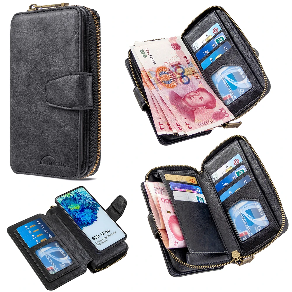 

Чехол-кошелек для Samsung Galaxy S20 Ultra Plus, S10, Note 10 lite, A10, A20E, A30, A40, A50, A70, A51, A71, кожаный