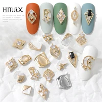 1 piece of high end luxury 3d metal nail art jewelry japanese nail decoration high quality crystal manicure diamond amulet