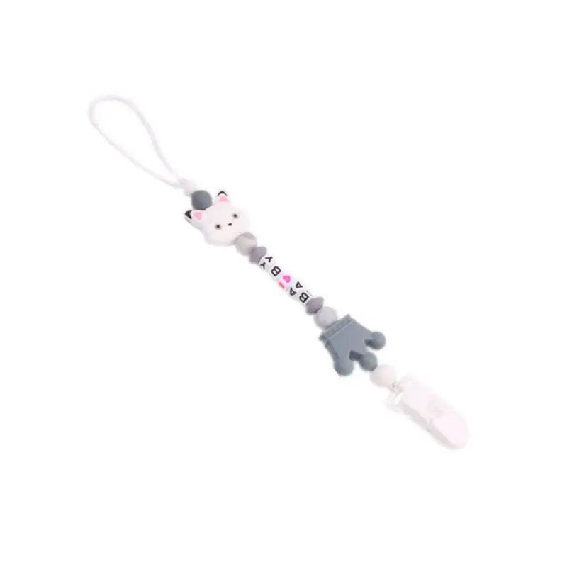 

Baby Silicone Anti-chain Cartoon Newborn Pacifier Chain Infants Teething Toy
