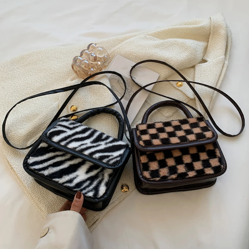 

Fashion Zebra Pattern Shoulder Bag Casual Ladies Handbag Small Purse Bags Women Lady Supplies for Shopping Travel