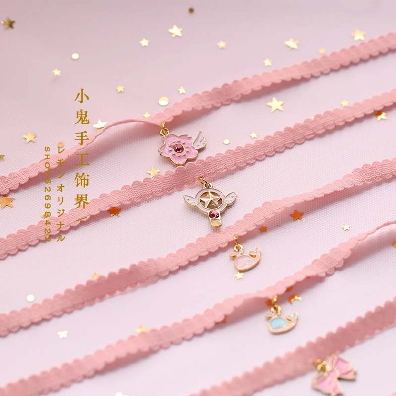Японская карточка sakura star stick rabbit amazing cherry blossom Униформа ожерелье симпатичное