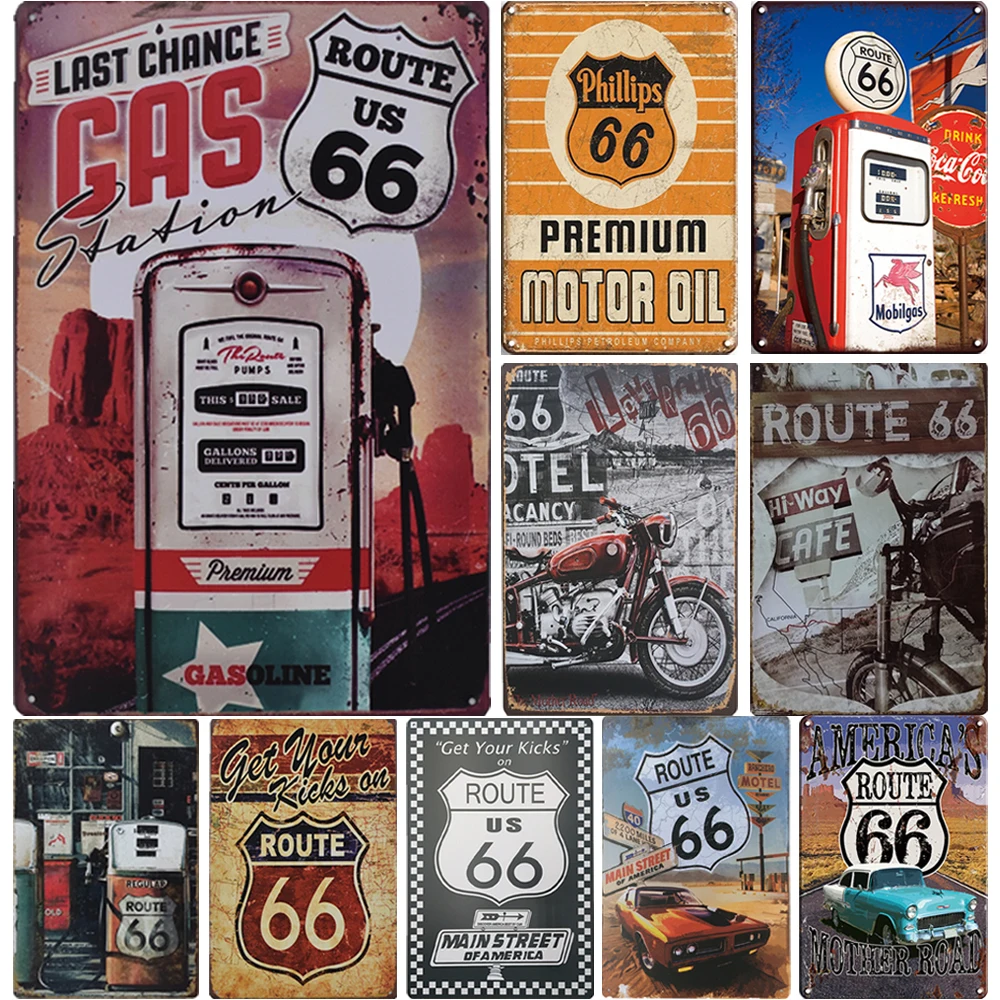 

Metal Sign Vintage Plaque Tin Sign Metal Plaque Signs For Bar Club Living Room Craft Art Plates Route 66 Poster Wall Decoration
