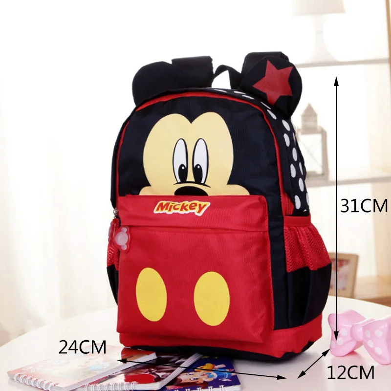 Детская школьная сумка с Микки и Минни для мальчиков девочек милые детские