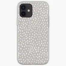 Tan Dalmatian Print  Phone Case for iPhone 11 12 13 Pro Max Mini 6 6S 7 8 Plus X XS XR Max 5 5S SE Dog Print Accessories Silicon