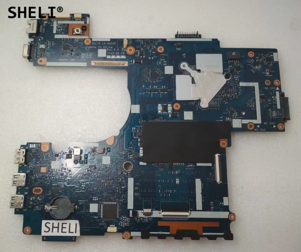 Материнская плата для ноутбука ASUS K75V K75VM K75VJ QCL70 LA-8222P с видеокартой GT630M 2G