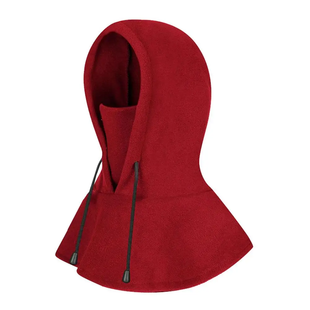 

HOT SALESNew Arrival Solid Color Winter Windproof Outdoor Cap Cycling Bib Cold Padded Hood Warm Hat