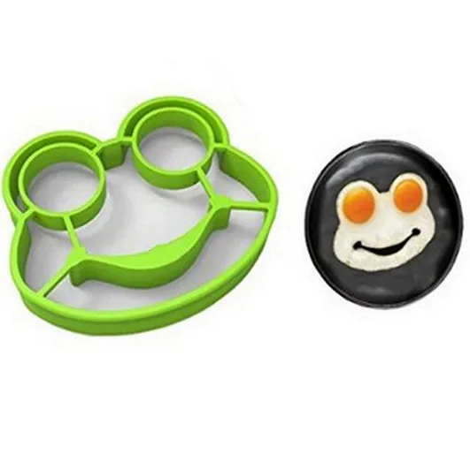 Творческий мультфильм лягушка жареное яйцо плесень силиконовые блинчики омлет