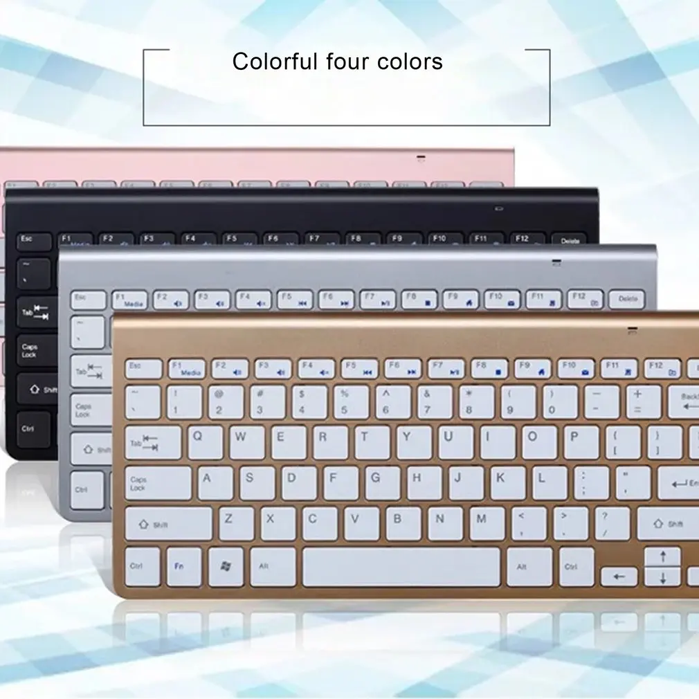 Wireless Keyboard and Mouse Comb Silent Click Mutimedia 2.4G USB Set for Notebook Office Supplies |