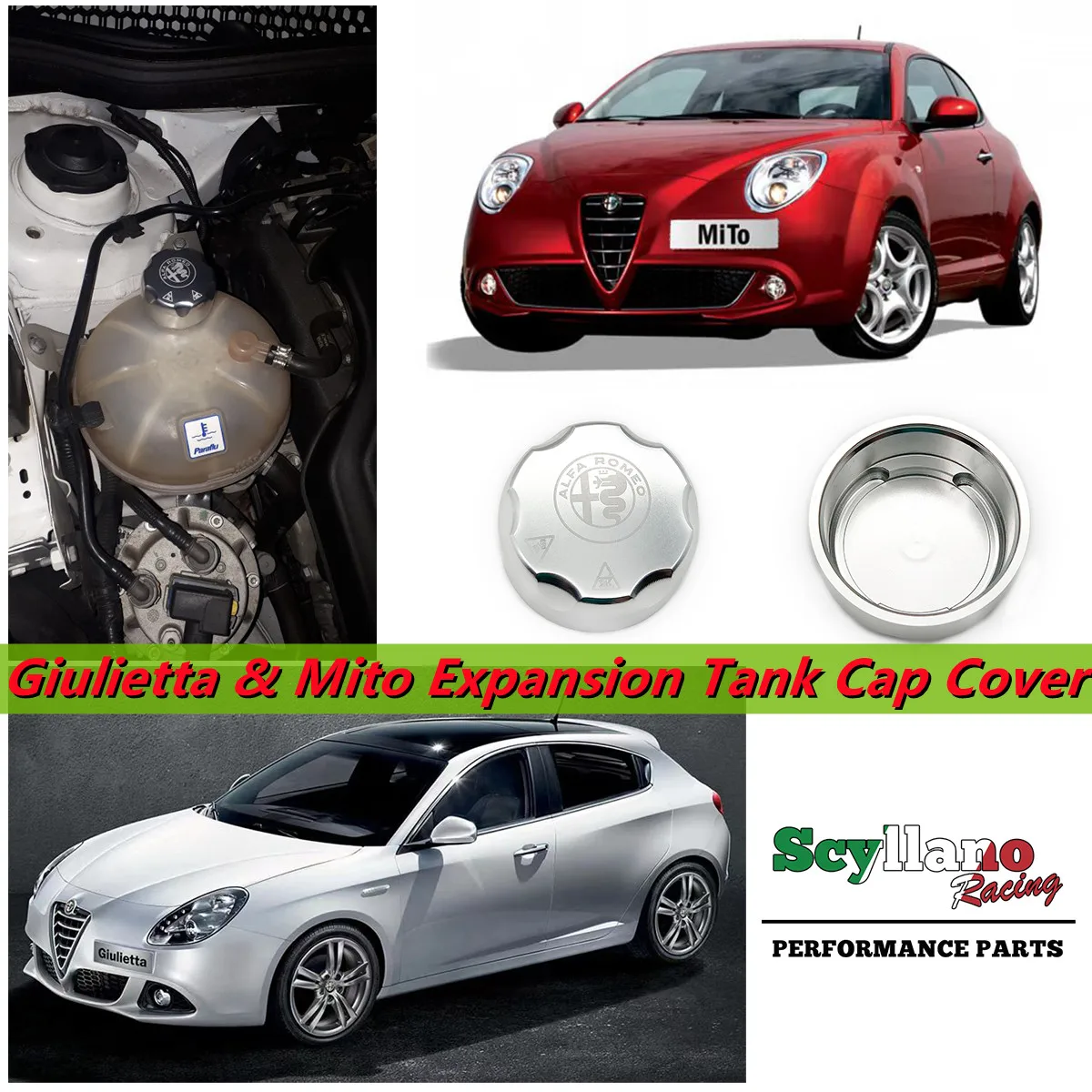 Алюминиевая крышка для расширительного бака Alfa Romeo Mito/Giulietta оригинальная