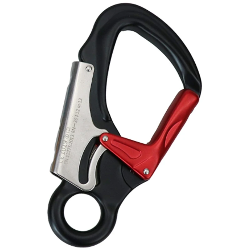 

Aluminum Alloy Ring Locking Carabiner Light But Strong Mountaineering Hook Safety Buckle Camping Rock Climbing Buckle