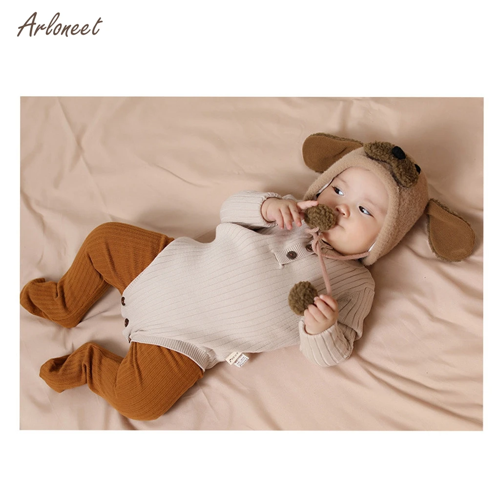 

ARLONEET newborn accessories Baby Boy Girl Ears Warm Cartoon Animal Furry Hat Beanie Cap winter cap for kids cappello bambina