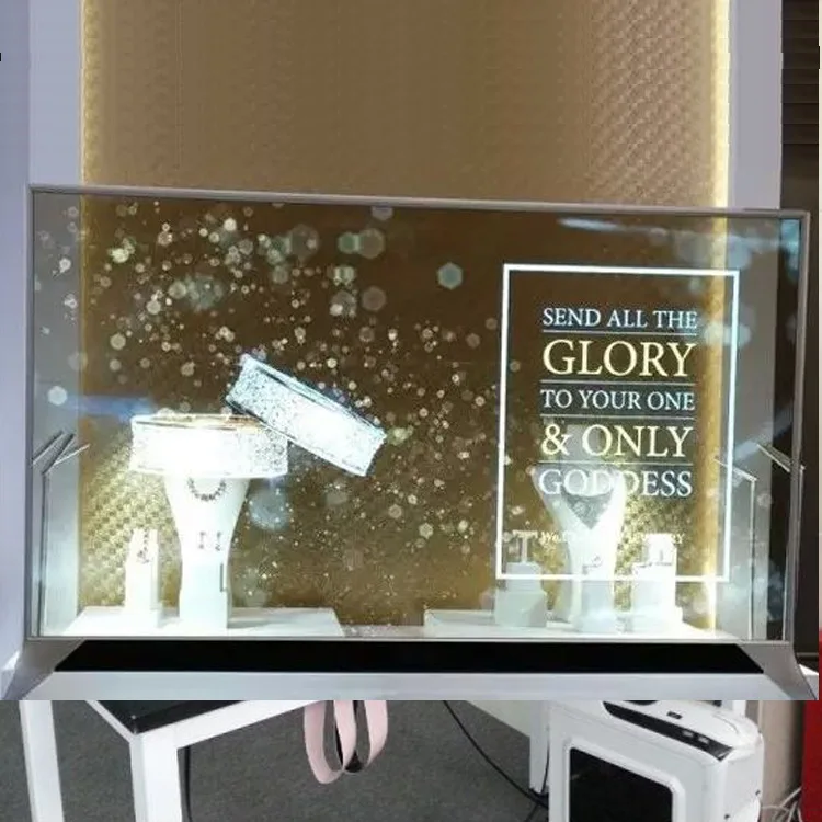 55 &quotдюймовый oled дисплей прозрачный для рекламных вывесок|Сенсорный панели| |