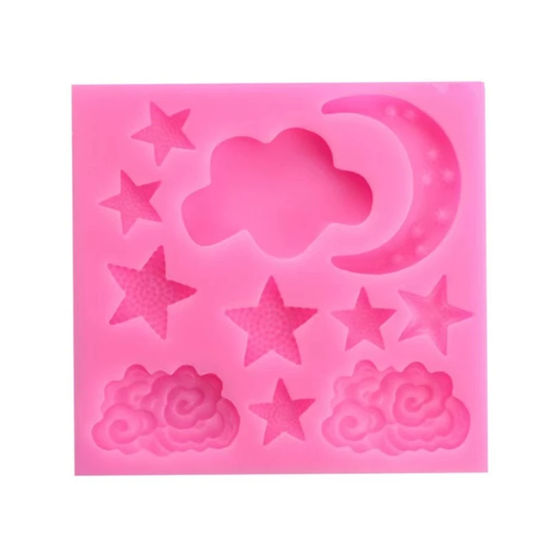 

Cake Molds Cloud Star and Moon Shape Silicone Material Mould DIY Fondant Cake Mold Gummy Chocolate Mold Baking Appliance