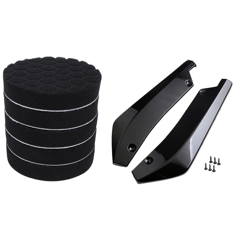 

Набор полировальных насадок, комплект из 5 предметов, 6 дюймов, черный, Двойное действие, универсальный автомобильный спойлер на задний бамп...