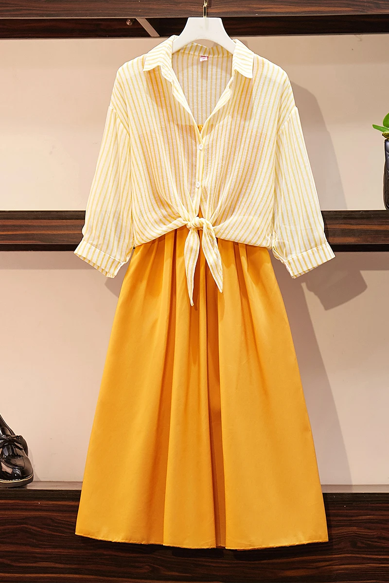 Big Size Women's Dress 2019 New Suit For Fat Women |